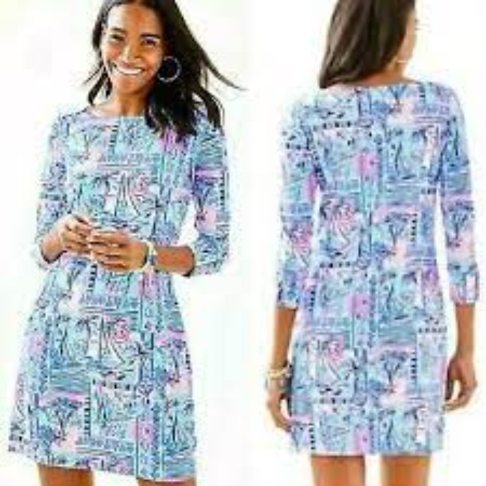 Lilly Pulitzer “Yeah Buoy” UPF 50+ Sophie shift dress